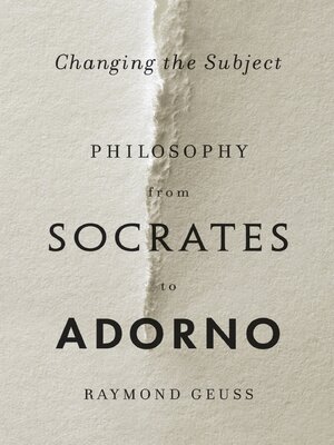 cover image of Changing the Subject